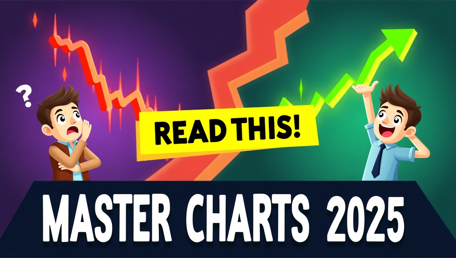 Crypto Candlestick Chart—thumbnail with trading success vibe